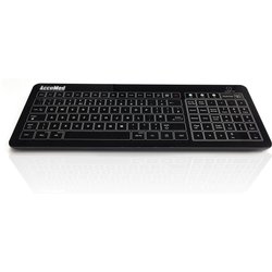 Accuratus Accumed Glass Keyboard Medical Usb + Bluetooth Qwerty Uk Eng
