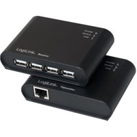 LogiLink UA0230 interface hub USB 2.0 480 Mbit/s Black