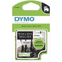 Dymo 16957/S0718040 DirectLabel-etikettes Nylon black on white 12mm x