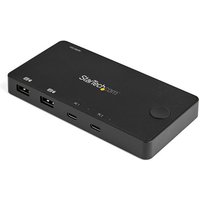 StarTech.com 2 Port USB C KVM Switch - 4K 60Hz HDMI - Compact Dual Por