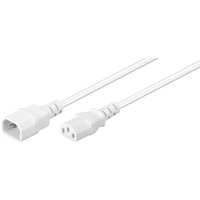 Microconnect PE040605W power cable White 0.5 m C14 coupler C13 coupler