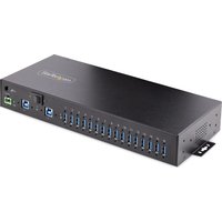 StarTech.com 16-Port Industrial USB 3.0 Hub 5Gbps. Metal. DIN/Surface/