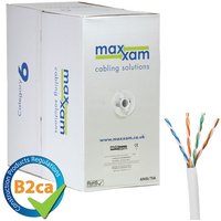 Cablenet Cat6 White U/UTP LSOH 24AWG Solid CPR B2ca Cable 305m Reel in