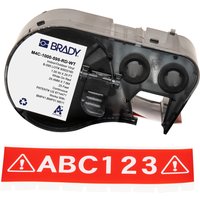 Brady M4C-1000-595-RD-WT printer label Red. White Self-adhesive printe