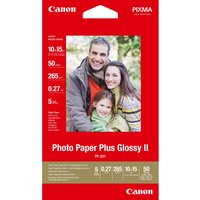 Canon PP-201 Glossy II Photo Paper Plus 4x6" - 50 Sheets