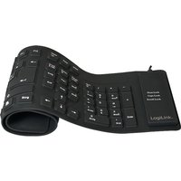 LogiLink ID0019A keyboard Universal USB QWERTZ German Black