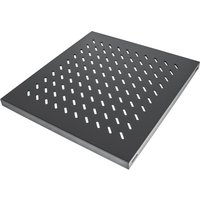 Intellinet 19" Fixed Shelf. 1U. 525mm Depth. Max 50kg. Black