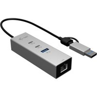 i-tec USB-C/USB-A Metal HUB 3 (2x USB-C. 1x USB-A) Port + 2.5GLAN