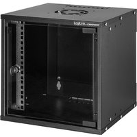 LogiLink W66Z30B rack cabinet 6U Wall mounted rack Black