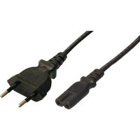 LogiLink CP092 power cable Black 1.8 m Power plug type C C8 coupler