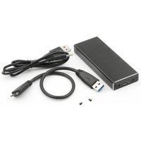 CoreParts MSUB2340 storage drive enclosure SSD enclosure Black