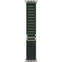 Apple 49mm Dark Green Alpine Loop - Medium - Natural Titanium Finish