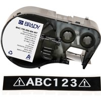 Brady M4C-750-595-BK-WT printer label Black. White Self-adhesive print