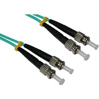 Cables Direct CDL 10MTR ST-ST OM3 50/125 AQUA