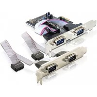 DeLOCK 4 x serial PCI Express card interface cards/adapter
