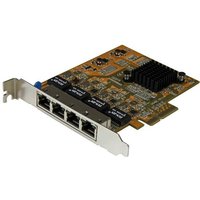 StarTech.com 4-Port PCIe Gigabit Network Adapter Card - TAA
