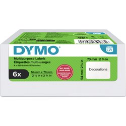 Dymo Authentic Labelwriter Multi-Purpose Labels | 54 Mm X 70 Mm | Self