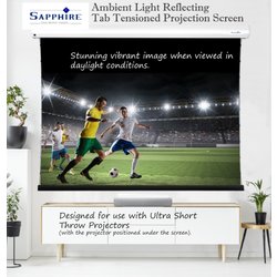 Sapphire Av SETTS221WSF-ALR Projection Screen 2.54 M (100") 16:9 Sapphire Av SETTS221WSF-ALR Projection Screen 2.54 M (100") 16:9