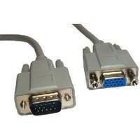 Cables Direct VGA Extension VGA cable 2 m VGA (D-Sub) Grey