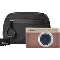 Kodak PIXPRO C1 13MP 4x Digital Zoom Compact Camera - Brown - Camera +