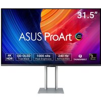 ASUS ProArt OLED PA32UCDM computer monitor 80 cm (31.5") 3840 x 2160 pixels 4K Ultra HD QD-OLED Silver