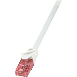 LogiLink 0.25m Cat.6 U/UTP networking cable White Cat6 U/UTP (UTP)