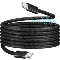 LogiLink USB 2.0 Type-C cable. C/M to C/M. magnetic. 100W. nylon. blac