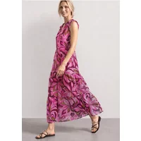 Maxi-Kleid aus Chiffon mit Print