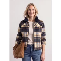 Overshirt mit Cordkragen und Print