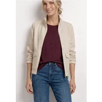Jacke mit Stehkragen und Zipper