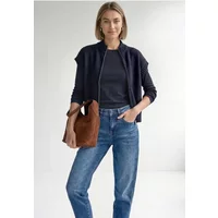 Dropped Shoulder Cardigan mit Turtle Neck und Zipper