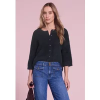Kuscheliger Halbarm Cardigan mit Rundhals