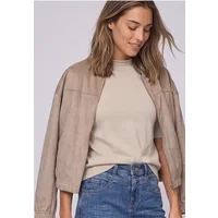 Kurzarm Pullover mit Turtle Neck