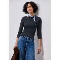 Basic Shirt in Rippstruktur