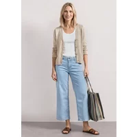 Langarm Jacke im Strick-Look mit Glitzer