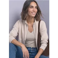 Jacke im Silk-Look mit Rippdetails