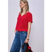 Kurzarm Bluse mit String-Detail