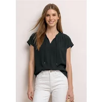 Promo Street One 33% de réduction sur une blouse à col fendu smockée