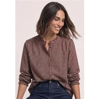 Langarm Bluse mit Rundhals und Rüschen