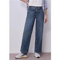 Wide Leg Jeans mit Gürteldetail