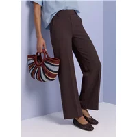 Wide Leg Hose mit Knopfdetails