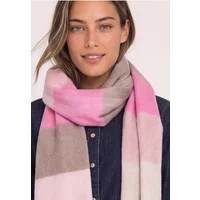 Langer Madras Schal mit Fransen
