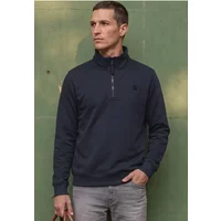 Basic Sweatshirt mit Troyerkragen