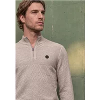 Pullover mit Troyerkragen und Struktur