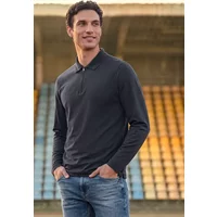 Langarm Poloshirt mit Zipperdetail