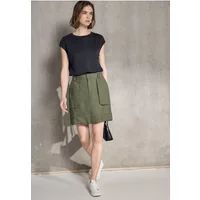 Leinenrock im Cargo-Look