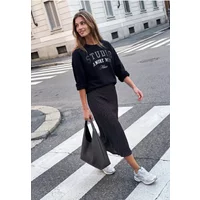 Midirock aus Mesh mit Muster