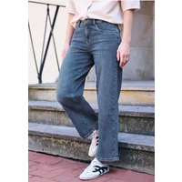 Mid Waist Wide Leg Jeans im Loose Fit