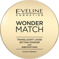 Eveline Wonder Match Polvere Libera Fissante Trasparente con Polvere di Ametista