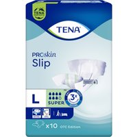 Tena Slip ProSkin Super, Pannoloni per Adulti, 92-144 cm, Taglia Large 10 pz
